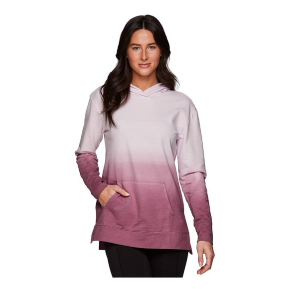 RBX Women's Live Life Active Pink Dip Dye Pull On Hoodie Size S/P
