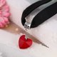 thumbnail image 5 of Guardurnaity Collar cristal chica cadena colgante fiesta moda clavícula cuello joyería ajustable elegante boda hermana regalo gargantilla Ropa, zapatos y accesorios Miscelánea Rojo Guardurnaity PS4331-01, 5 of 6