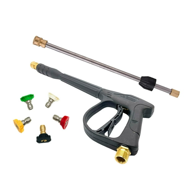 Pistola de lavado a alta presión, 2200 PSI, pistola para lavado de automóviles con extensión de boquillas para Sin manguera