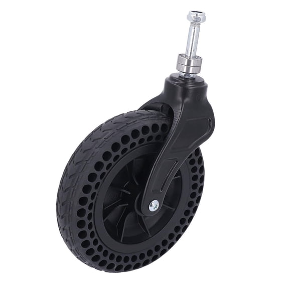 Yajisi 8‑inch Universal TPE Rubber Caster – 75 kg Load, Non‑Slip, Smooth‑Rolling Replacement for Trolleys & Pushboards