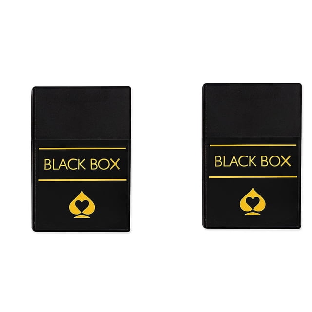 Motoart Black Box Premium Plastic Playing Cards Multicolor Pack Of 2 With Case, Waterproof Playing Cards - Bridge Size | Playing Cards Are Highly Durable & Long-Lasting | Playing Cards