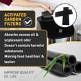 thumbnail image 2 of 12 Pcs Charcoal and Oil Vapor Air Fryer Replacement Filters for 6QT Instant Vortex Plus Air Fryer with ClearCook and OdorErase, Air Fryer Accessories Replacement Odor Erase Air Filters, 2 of 6