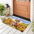 thumbnail image 3 of Vintage Corgi Says Hello Mother's Day Summer Sunflower Field Doormat Welsh Corgi Dog Lover Gifts Idea Indoor Outdoor Welcome Mat - 12005, 3 of 5
