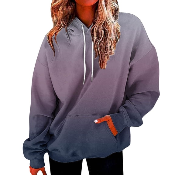 Hoodies For Women Oversized Pullover Sweatshirts Y2K Teen Girls Fall Sweaters Trendy Outfits Pockets Fashion