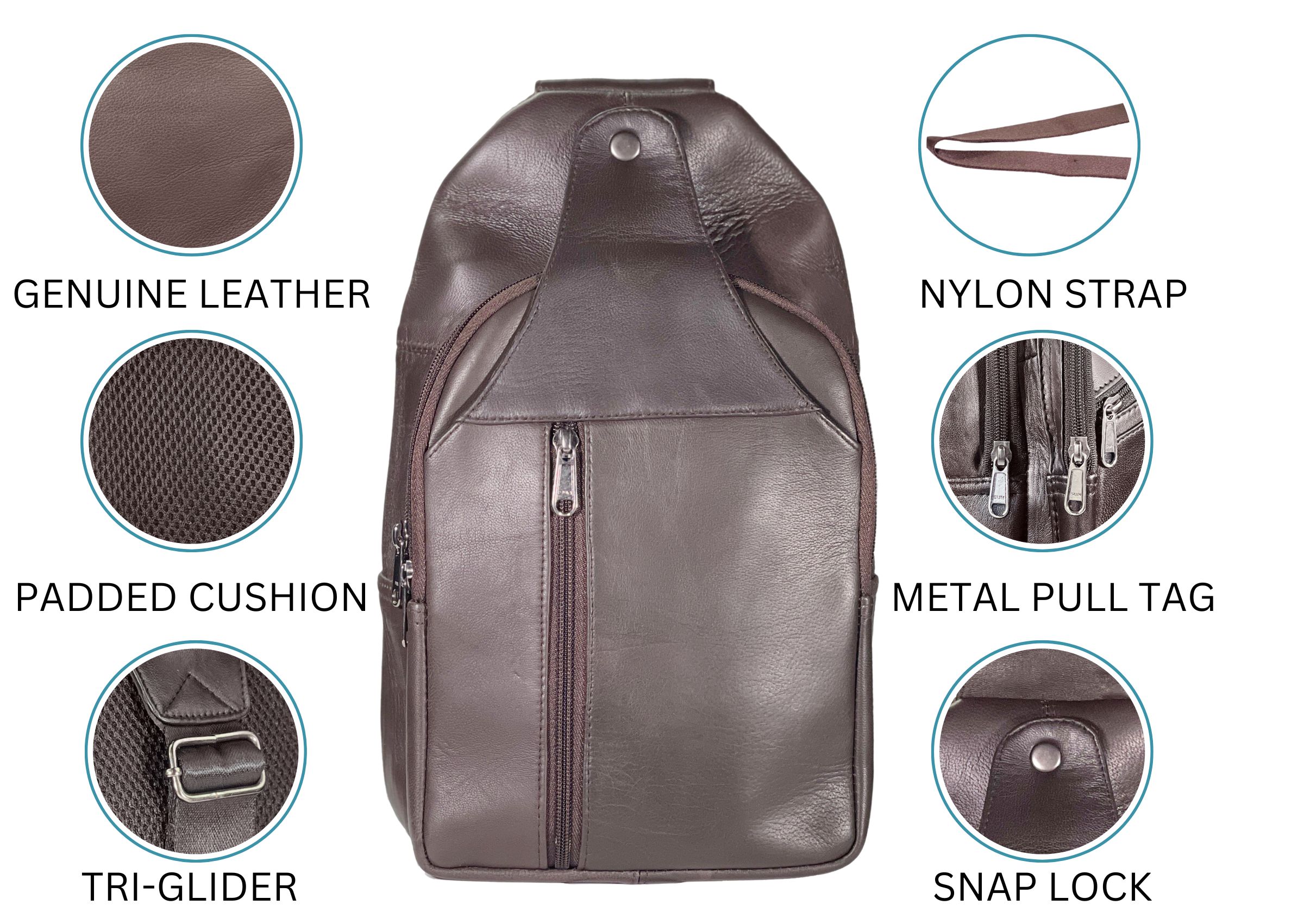 Crossbody Bag Sling Bag Shoulder Pack Lightweight Travel Hiking Men Women-by Bullz