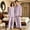 Dark Purple, variant on Dwelliawo Mens Yarn Cotton Pajama Set, Long Sleeve Button Down PJ Set for Men Plaid Men's Sleepwear Dark Gray 3xL