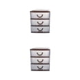 thumbnail image 2 of ziyahi Organizer Storage Drawer - plify Life With Smart Storage Solutions Multi-Layer Desktop Drawer brown three layers 2Set, 2 of 6