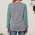 thumbnail image 5 of adviicd Long Sleeve Tops for Women 2025 Fall Henley Neck Shirts Fall Outfits Fashion Clothes (Light Green, M), 5 of 8