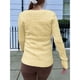thumbnail image 5 of Suéter de Punto de Larga para Mujer, Moda de Otoño, Cuello en V, Jersey Ajustado, Ropa Informal de Trabajo para Otoño. Amarillo L, 5 of 7