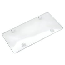 MELIVO Clear License Plate Cover Frame 2Pcs Anti-theft License Plate Cover and Frame Fits Any Standard US Plates Front And Back License Plates