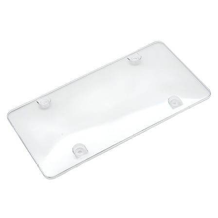 MELIVO Clear License Plate Cover Frame 2Pcs Anti-theft License Plate Cover and Frame Fits Any Standard US Plates Front And Back License Plates