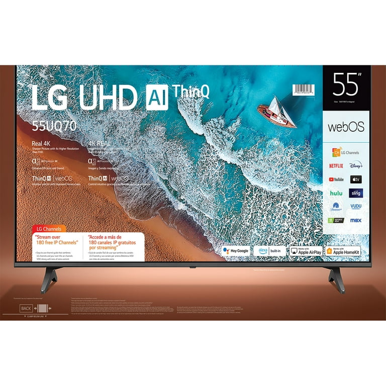 LG 55” Class UQ70 Series LED 4K UHD Smart webOS TV 55UQ7050ZUD - Best Buy