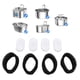 thumbnail image 1 of Filtro De Reemplazo Del Dispensador De Agua De Mascotas, Reemplazo De Filtros De La Fuente De Agua De Tela De Tela Carbono Premium Con Esponjas Para Accesorios Para Mascotas, 1 of 7