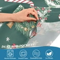 thumbnail image 4 of Yayeee Kitchen Valance Rod Pocket 54" x 18" Living Room Window Curtain, Red Christmas Gingerbread, 4 of 6