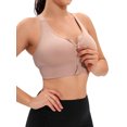 thumbnail image 1 of Tinglu Women Yoga Bras Sports Wireless Underwear Women's Zip Front Sportwear Push up Bra, 1 of 8