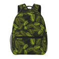 thumbnail image 1 of Fotbe Tropical Palm Leaves Fern Leaf Mochila Casual con Estampado para Escuela, Viajes y Actividades al Aire Libre - Duradera, Ligera y Cómoda, 1 of 5