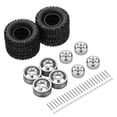 thumbnail image 1 of Xingzhi RCGOFOLLOW Durable Wheel Rims Tyre For 1/16 WPL C14 Crawler RC Car Accessories Silver, 1 of 6