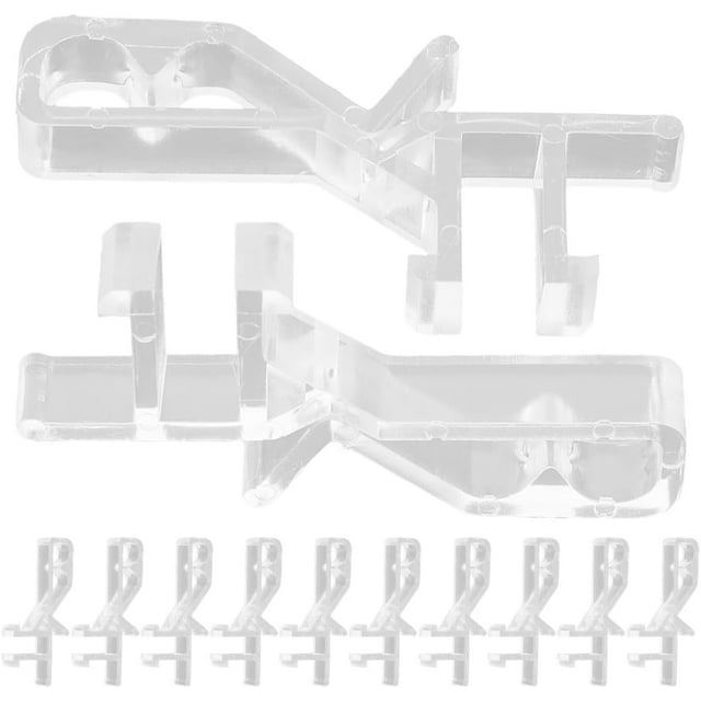 Gadpiparty 20pcs Hidden Valance Clips Blinds Horizontal Blind Valance Retainer Clamps Replaceable Blind Clips Home Window Blinds
