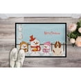 thumbnail image 2 of Carolines Treasures BB2352MAT Merry Christmas Carolers Basset Hound Indoor or Outdoor Mat, 18 x 0.25 x 27 in., 2 of 2
