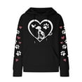 thumbnail image 3 of Christmas Sweatshirt Oversized Hoodies for Women Clearance Crew Neck Sweatshirts Women Ladies Long Sleeve Tops Fashionable Women's Printed Pullover Round Neck Top, 3 of 4