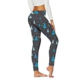 thumbnail image 2 of Gibobby Pantalones de yoga Leggings estampados cómodos informales para mujer Pantalones largos de yoga(Gris oscuro,XG), 2 of 5