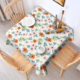 thumbnail image 2 of Pioneer Flower Floral Print Pattern Square Tablecloth, Waterproof Wipeable Spillproof Washable Table Cover for Home Kitchen Party and Daily Decor 60"x60", 2 of 6