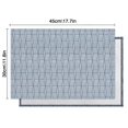 thumbnail image 5 of Blue Geometric Striped Pattern Summer Placemats Table Placemats Set Of 6-Linen Kitchen Washable Placemats Table Mats 11.8"x17.7" Non-Slip Heat Resistant, 5 of 5
