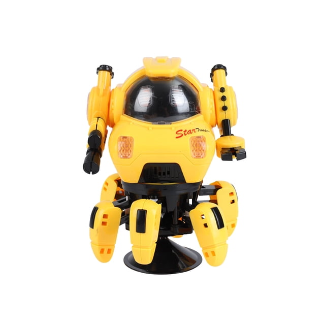 Robot de peces de seis garras de dibujos animados eléctricos, música de baile, juguetes para niños ligeros Wmkox8yii HAHFKSH589