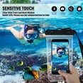 thumbnail image 4 of piezas para funda impermeable universal para teléfono, funda subacuática, funda transparente para teléfono celular, bolsa seca para teléfono inteligente de 6,9 pulgadas, 4 of 5
