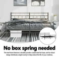thumbnail image 5 of vidaXL 12" Black King Size Metal Bed Frame with Headboard No Mattress, 5 of 9