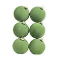 thumbnail image 2 of Bolas colgantes navideñas,Adornos navideños con bolas flocadas para exterior e interior,Fiesta navideña Festival Jardín Patio trasero Césped,Surtido de adornos decorativos para colgar Verde, 2 of 8