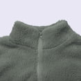 thumbnail image 3 of WTOBBY Women's Solid Color Fashion Winter Jacket with High Neck and Long Plush Fleece, Zipper Front Warm Outerwear,Light Gray 2XL, 3 of 6