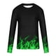 thumbnail image 4 of Blusas y camisas de manga larga con cuello redondo para hombre, blusas casuales de cuello redondo y manga larga, camisetas estampadas, blusas para hombre, 4 of 5