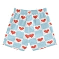 thumbnail image 7 of FORMRS Boys Swim Trunks Quick Dry Mesh Liner Boardshorts Sizes XS-XL, Light Blue Checkered Heart, 7 of 7