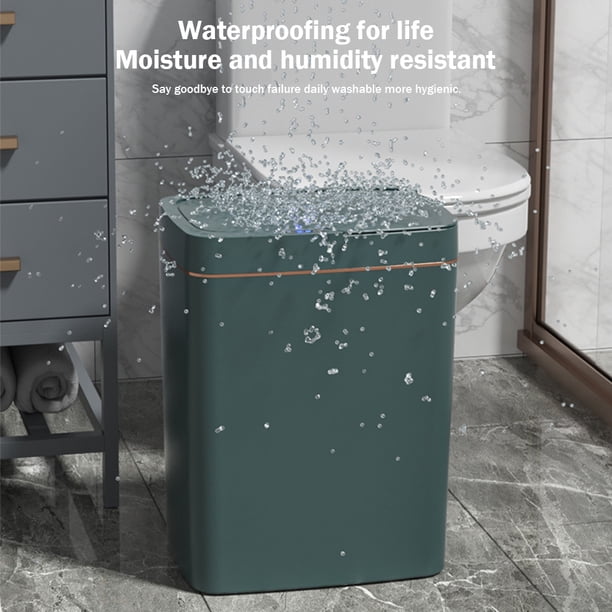 Cubo de basura automático a prueba de agua 15/18L cubo de basura con Sensor inteligente para inodoro de baño