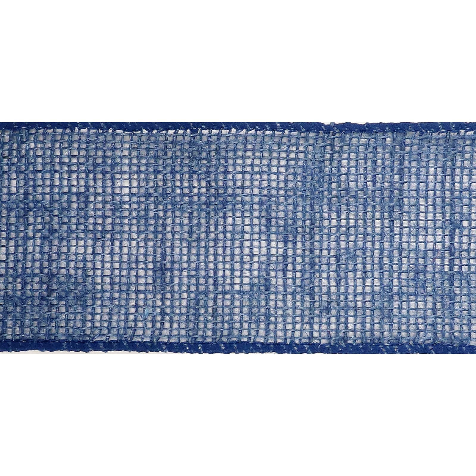 12 Pack: 2.5" x 25ft. Faux Linen Wired Ribbon by Celebrate It