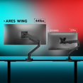 thumbnail image 2 of Brazo de monitor ARES WING Ultrawide para 17-49 pulgadas, curvado, 20-20 kg, 2 of 8