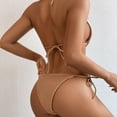 thumbnail image 3 of Travelwant Women's Halter String Padded Cheeky Bikini Set Swimwear, 3 of 7