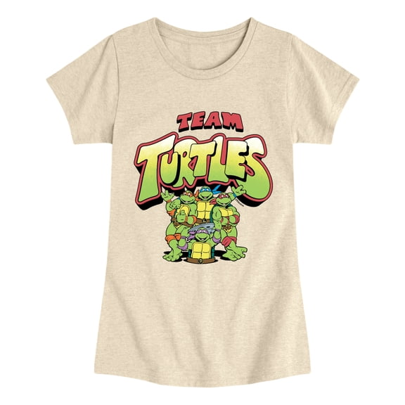 Teenage Mutant Ninja Turtles - Team Turtles Girls' Fitted Short Sleeve Graphic T-Shirt