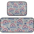 thumbnail image 7 of SKYSONIC Doodle America Rainbow Kitchen Rugs and Mats 2 Pcs, Cartoon Non-Slip Floor Runner Mat for Living Room Bedroom Dorm Hallyway Home Decor 19.7"x27.6"+19.7"x47.2", 7 of 7