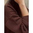 thumbnail image 3 of Thick Knit Crew Neck Long Sweater, 3 of 6