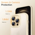 thumbnail image 4 of JETech Matte Case for iPhone 12 Pro Max 6.7-Inch, Shockproof Military Grade Drop Protection, Frosted Translucent Back Phone Cover, Anti-Fingerprint (Beige), 4 of 6
