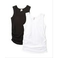 thumbnail image 3 of Times Two Maternity Scoop Tank Ruched Sides - 2 Pack, 3 of 7