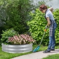 thumbnail image 5 of Aoodor 9" Tall 30" Metal Raised Garden Bed Kit, Outdoor Round Planter Box for Vegetables, Flowers, Herbs, Silver, 5 of 8