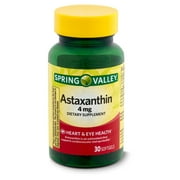 Spring Valley Astaxanthin Dietary Supplement, 4 mg, 30 count