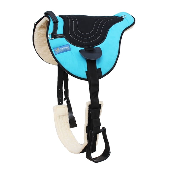 Horse Western Fleece Padded Bareback Pad w/ Cinch Turquoise 39191TR
