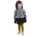 thumbnail image 2 of Autumn Winter Kids Girls Knitted Leggings Solid Casual Ankle Luster Stockings, 2 of 2