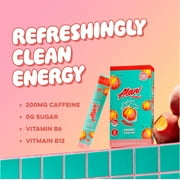 Alani Nu Energy Sticks, Juicy Peach, 10 Count, 200mg Caffeine, Zero Sugar