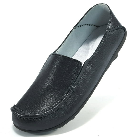 Ablanczoom Loafers Womens Flats Comfort Walking Shoes Woman Casual Sneakers No-Slip Leather Dress Shoe