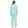 thumbnail image 3 of Casual Nights Women's Flannel Long Sleeve Button Down Pajama Set, 3 of 5